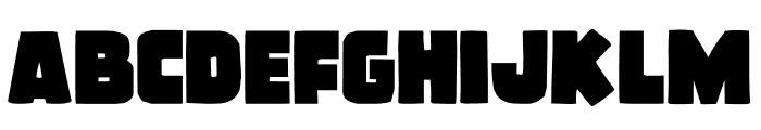 Frost Giant Staggered Font LOWERCASE