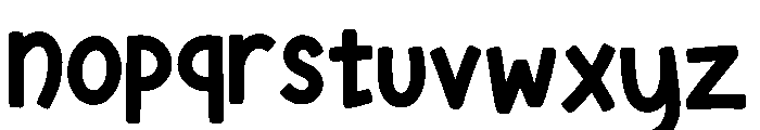 Frozen Caps Solid Font LOWERCASE