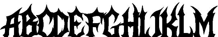 Frozen Sepulcher Regular Font UPPERCASE