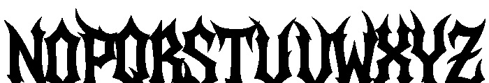 Frozen Sepulcher Regular Font UPPERCASE