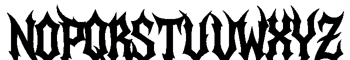 Frozen Sepulcher Regular Font LOWERCASE