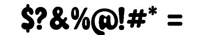 Fruity Candy Font OTHER CHARS
