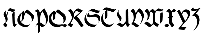 fracta Condensed Bold Font UPPERCASE