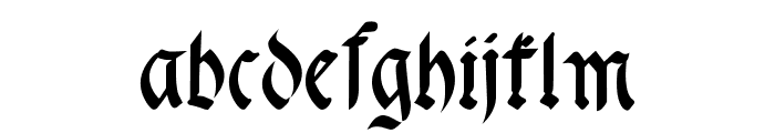 fracta Condensed Bold Font LOWERCASE