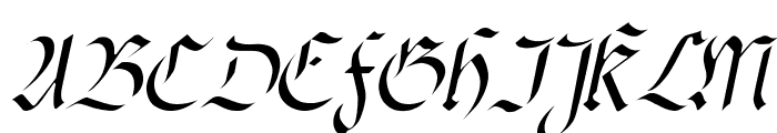 fracta Italic Font UPPERCASE