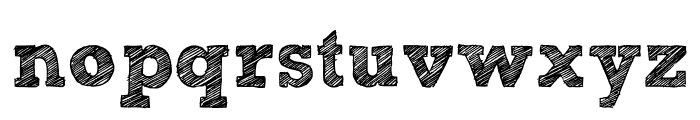 [free version] Sketch Block Bold Font LOWERCASE