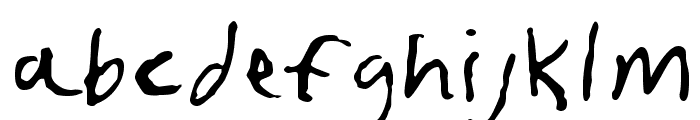 fruscianteHand Font LOWERCASE