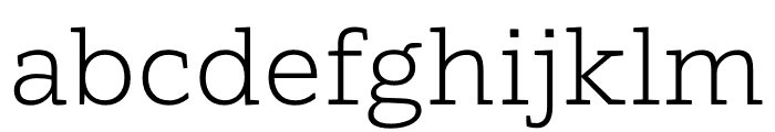 Frana Light Font LOWERCASE