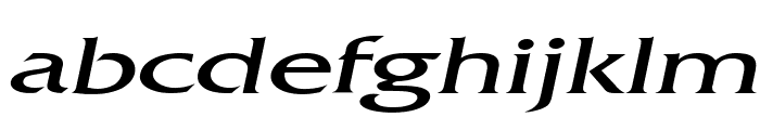 Franco Extended Italic Font LOWERCASE