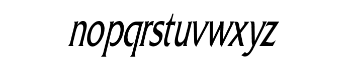 Franco Thin Italic Font LOWERCASE