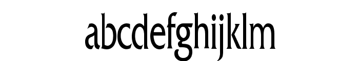 Franco Thin Normal Font LOWERCASE