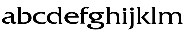 Franco Wide Normal Font LOWERCASE