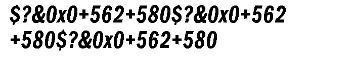 Franklin Gothic URW Comp Demi Italic Font OTHER CHARS