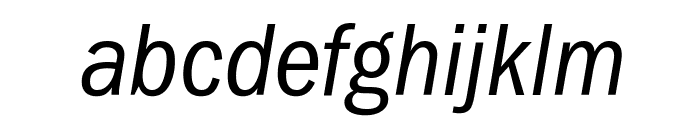 FranklinGothic-Cd-BookItalic Font LOWERCASE