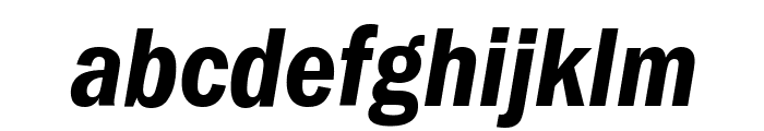FranklinGothic-Cd-DemiItalic Font LOWERCASE