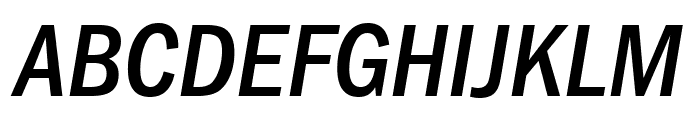 FranklinGothic-Cd-Medium-Italic Font UPPERCASE