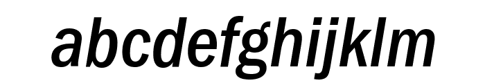 FranklinGothic-Cd-Medium-Italic Font LOWERCASE
