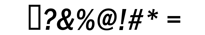 FranklinGothic-Cd-Osf-Medium-Italic Font OTHER CHARS