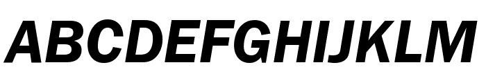 FranklinGothic-DemiItalic Font UPPERCASE