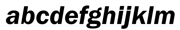 FranklinGothic-DemiItalic Font LOWERCASE