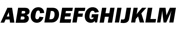 FranklinGothic-Heavy-Italic Font UPPERCASE