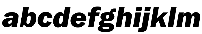 FranklinGothic-Heavy-Italic Font LOWERCASE