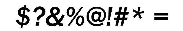 FranklinGothic-Medium-Italic Font OTHER CHARS