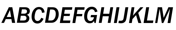 FranklinGothic-Medium-Italic Font UPPERCASE