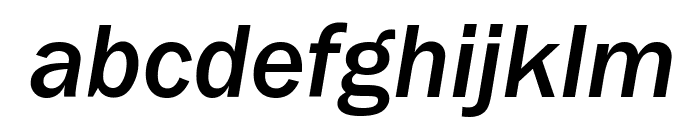 FranklinGothic-Medium-Italic Font LOWERCASE