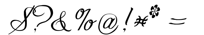 Freebooter Script Font OTHER CHARS