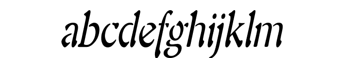 Freedom 9 Thin Italic Font LOWERCASE