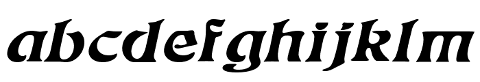 Freedom Extended Italic Font LOWERCASE