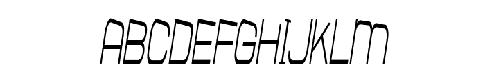 Frie-CondensedItalic Font UPPERCASE