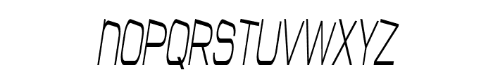 Frie-CondensedItalic Font UPPERCASE