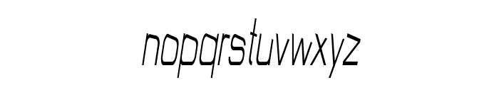 Frie-CondensedItalic Font LOWERCASE
