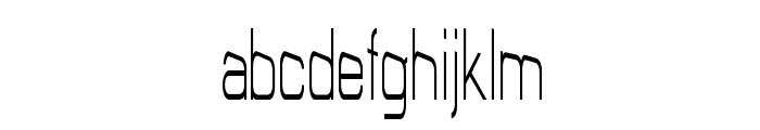 Frie-CondensedRegular Font LOWERCASE