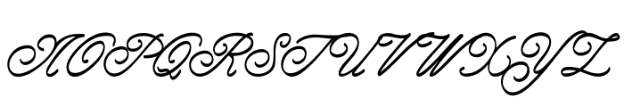 Frillo-BoldItalic Font UPPERCASE