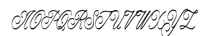 Frillo-CondensedItalic Font UPPERCASE