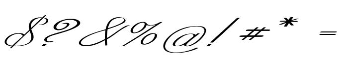 Frillo-ExtraexpandedItalic Font OTHER CHARS