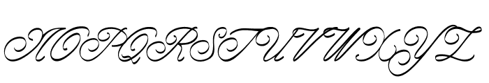 Frillo-Italic Font UPPERCASE