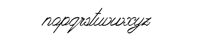 Frillo-Italic Font LOWERCASE