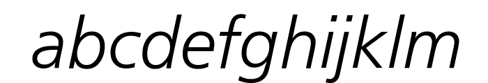 FrontPage-Light-Italic Font LOWERCASE