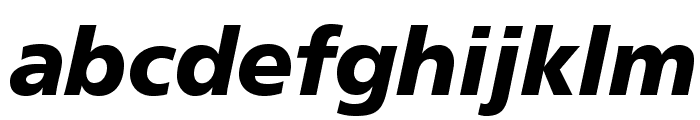 FrutigerLTStd-BlackItalic Font LOWERCASE