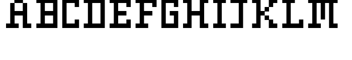 FR73 Pixel Regular Font UPPERCASE