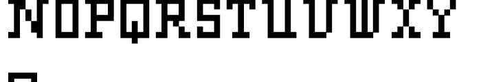 FR73 Pixel Regular Font UPPERCASE