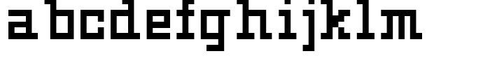 FR73 Pixel Regular Font LOWERCASE