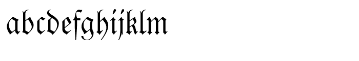 Fraktur Regular Font LOWERCASE