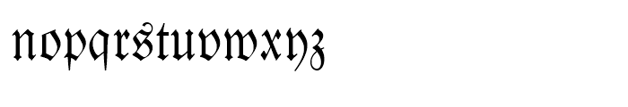 Fraktur Regular Font LOWERCASE