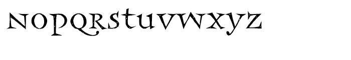 Frances Uncial Font LOWERCASE