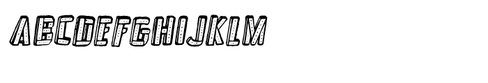 Frankenstein Oblique Font LOWERCASE